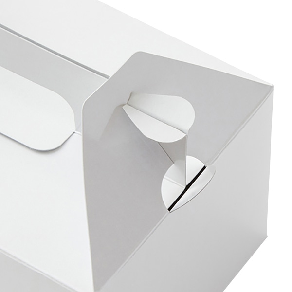 手提箱 2号 ホワイト 125 50枚/束(ご注文単位10束)【直送品】