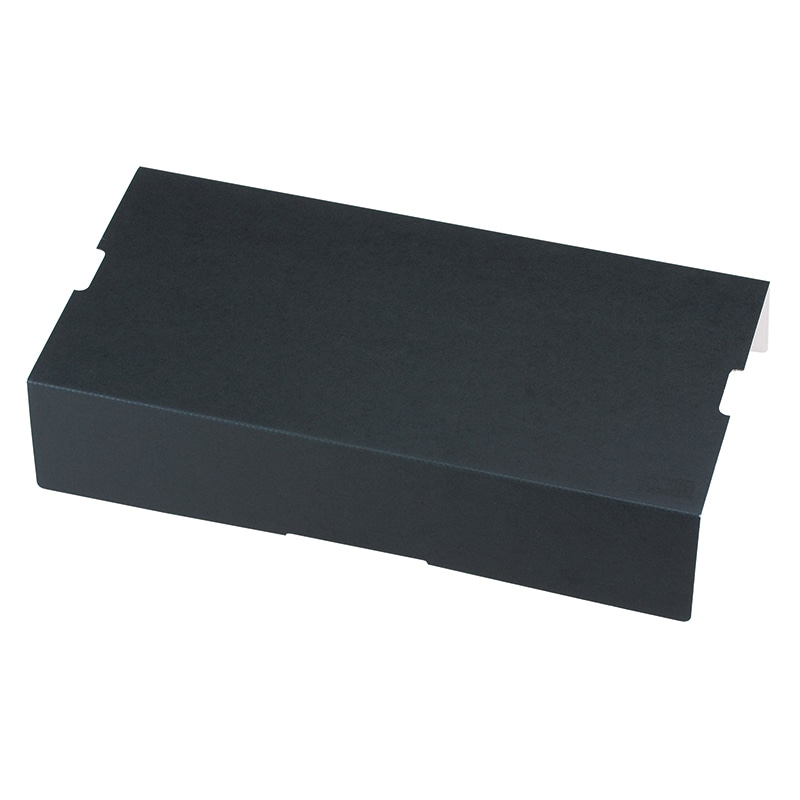 サービス箱 イチゴ3P フタ 黒 L-2318 50枚/束(ご注文単位4束)【直送品】