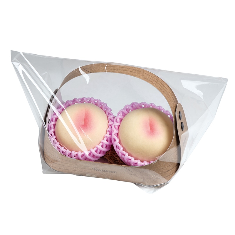 フルーツバスケット ミニミニ木目 ラッピング袋付 L-2437A 10枚/袋(ご注文単位6袋)【直送品】