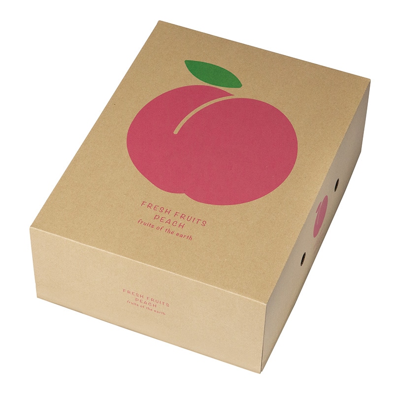 ギフト箱 桃クラフト 2kg L-2525 10枚/束（ご注文単位5束）【直送品