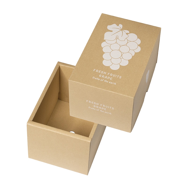 ギフト箱 ぶどうクラフト 1房 L-2527 10枚/束(ご注文単位5束)【直送品】