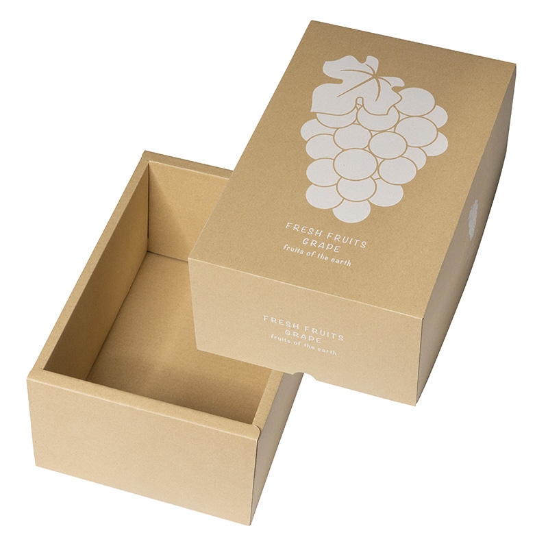 ギフト箱 ぶどうクラフト 2kg L-2528 10枚/束(ご注文単位5束)【直送品】