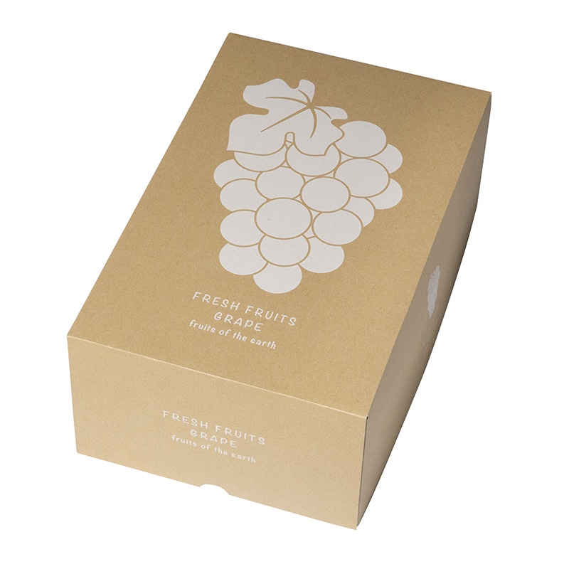 ギフト箱 ぶどうクラフト 2kg L-2528 10枚/束(ご注文単位5束)【直送品】