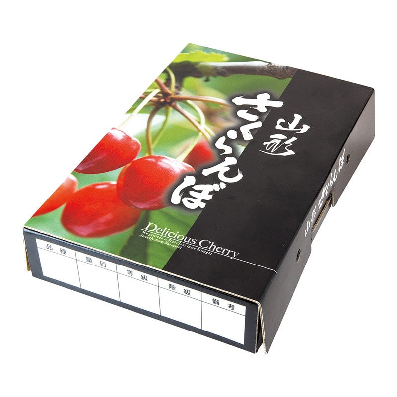 ギフト箱　山形さくらんぼ 浅型　BK L-8134 50枚/束（ご注文単位2束）【直送品】