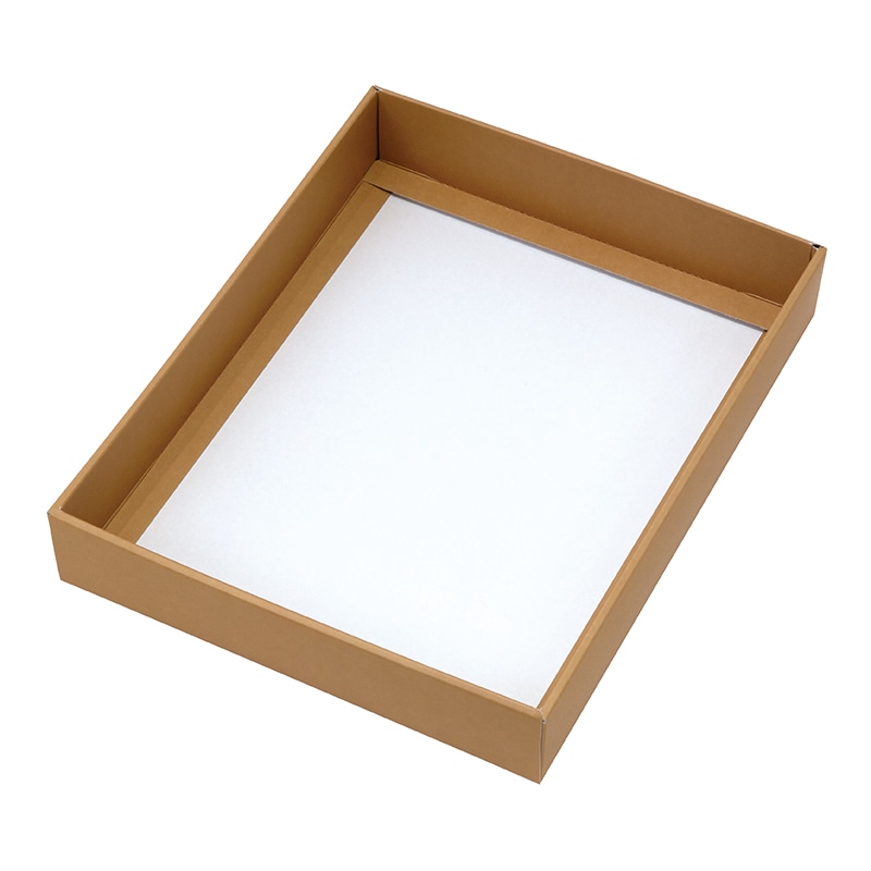 ヤマニパッケージ 和菓子箱　和彩　トレーなし しらちゃ色　20ヶ入 19-102S 100個/束（ご注文単位2束）【直送品】