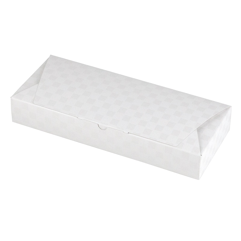 ヤマニパッケージ 和菓子箱　ルミア和包 10個　白 19-434W 100個/束（ご注文単位2束）【直送品】