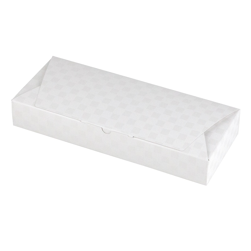 ヤマニパッケージ 和菓子箱　ルミア和包　トレー付 10個　白 19-434WB 100個/束（ご注文単位2束）【直送品】