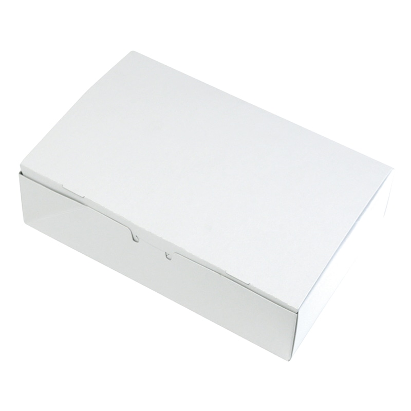 ヤマニパッケージ 和菓子箱　ルミアサービス箱　トレー付 無地　6個 19-452B 100個/束（ご注文単位2束）【直送品】