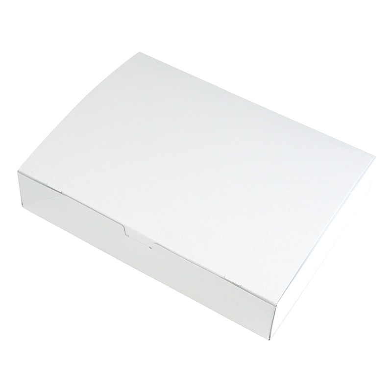 ヤマニパッケージ 和菓子箱　ルミアサービス箱　トレー付 無地　12個 19-455B 50個/束（ご注文単位4束）【直送品】