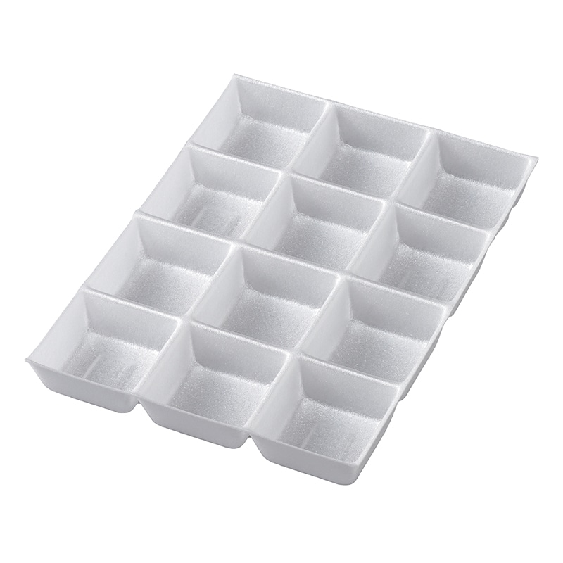 ヤマニパッケージ 和菓子箱　ルミアサービス箱　和み柄　トレー付 緑　12個 19-465B 50個/束（ご注文単位4束）【直送品】