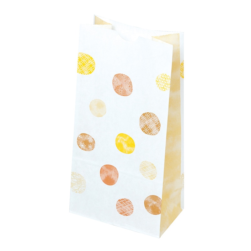 ヤマニパッケージ 角底袋　和み柄 茶　小 19-590B 1000枚/束（ご注文単位1束）【直送品】