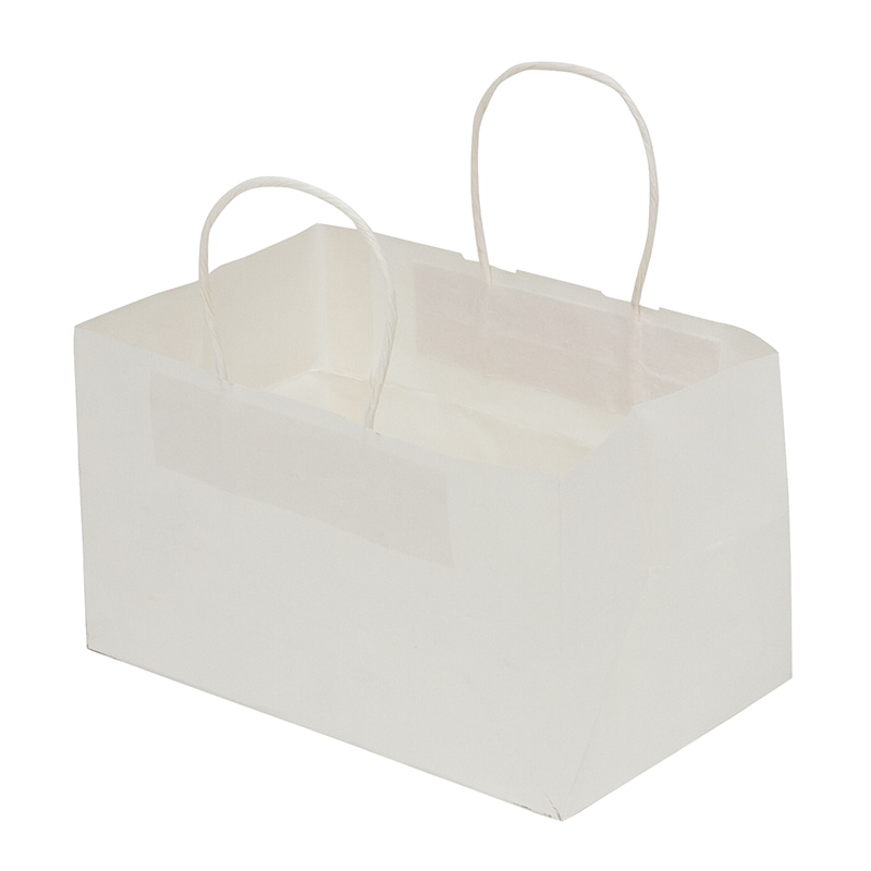 ヤマニパッケージ 手提袋　マチ広　片ツヤ晒 175　小 19-594 200枚/束（ご注文単位1束）【直送品】