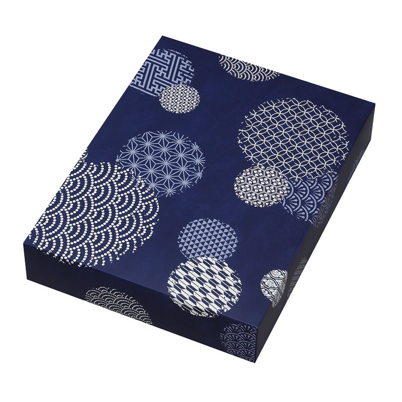 ヤマニパッケージ 和菓子箱　銘菓撰群青 小 19-597GU 50個/束（ご注文単位1束）【直送品】