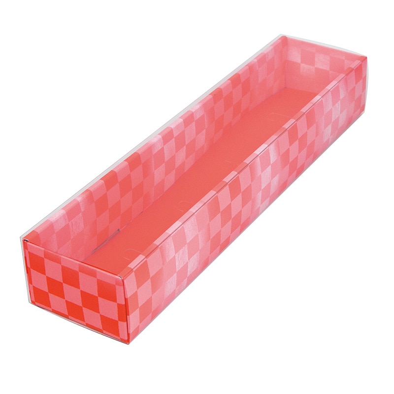 ヤマニパッケージ 和菓子箱 和生スリーブ5ヶ レッド 19-641 100個/束(ご注文単位2束)【直送品】