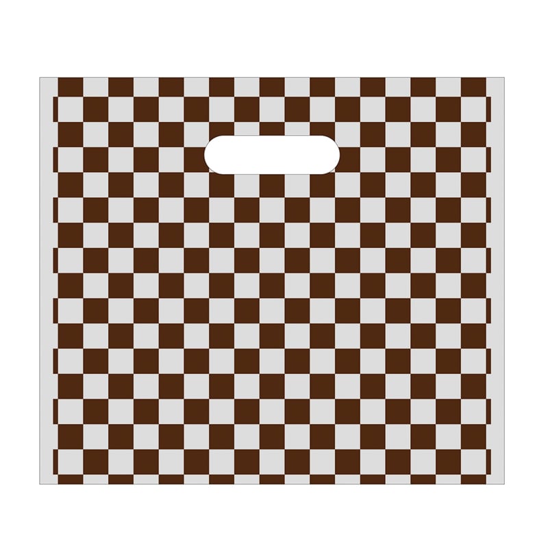 ヤマニパッケージ 小判抜きポリ袋　こうしぶくろ 中　茶 19-641B 100個/束（ご注文単位10束）【直送品】