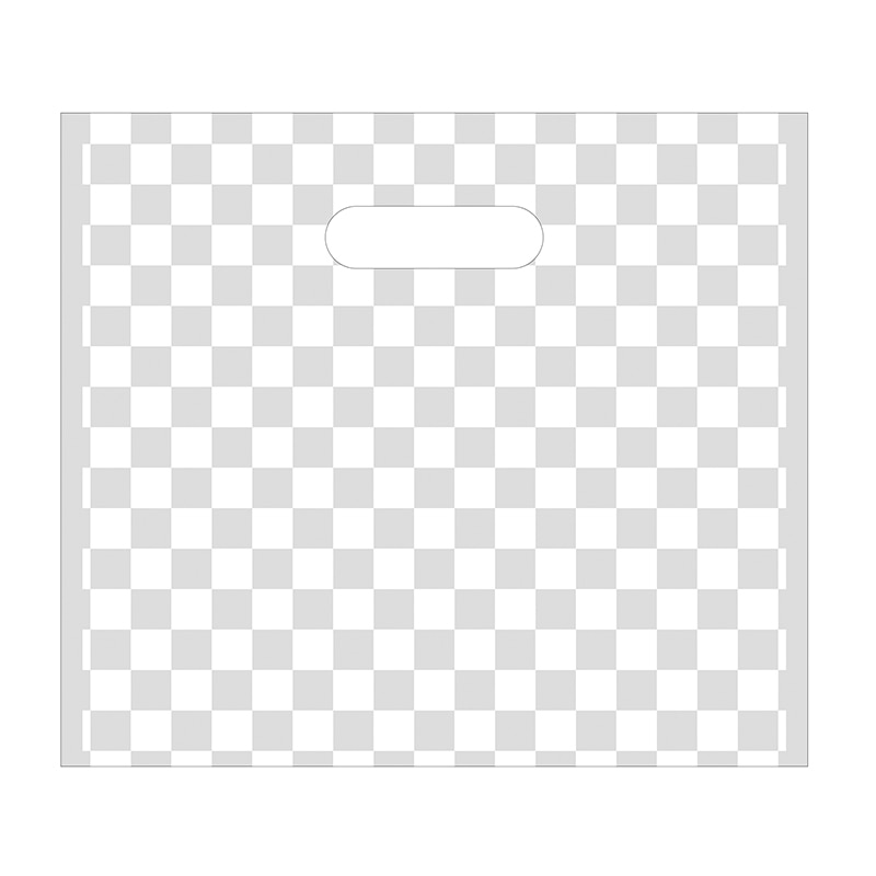 ヤマニパッケージ 小判抜きポリ袋　こうしぶくろ 中　白 19-641W 100個/束（ご注文単位10束）【直送品】