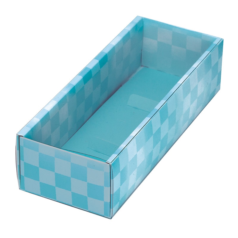 ヤマニパッケージ 和菓子箱 和生スリーブ3ヶ ブルー 19-645 100個/束(ご注文単位2束)【直送品】