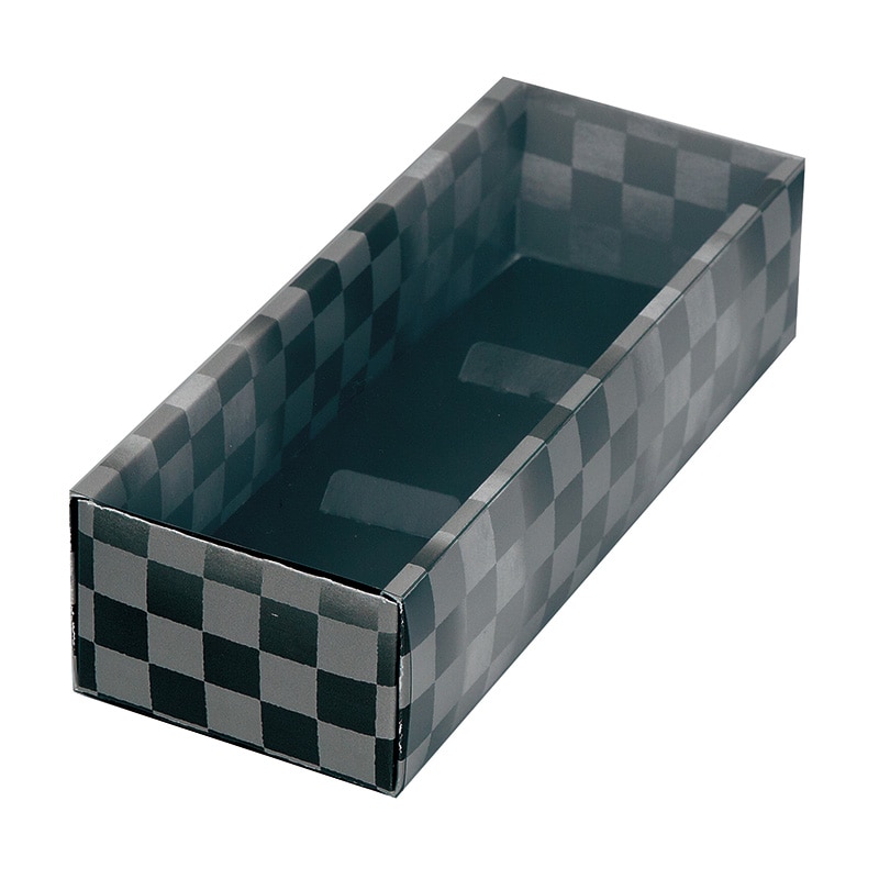 ヤマニパッケージ 和菓子箱 和生スリーブ3ヶ ブラック 19-647 100個/束(ご注文単位2束)【直送品】