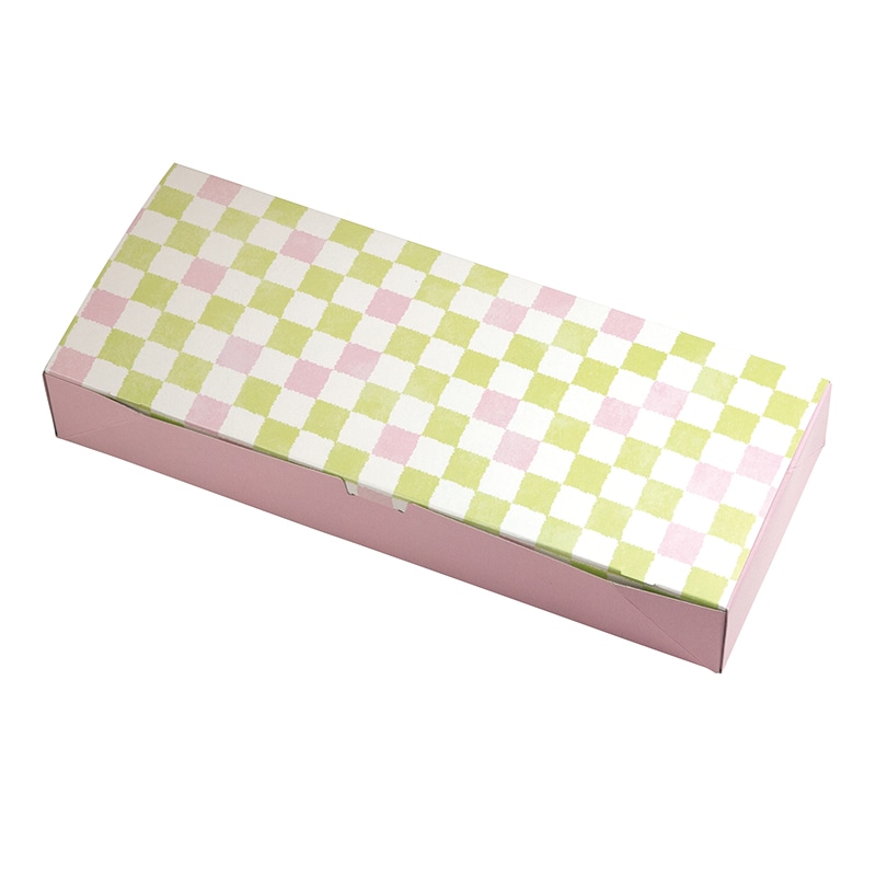 ヤマニパッケージ 和菓子箱 ルミアサービス箱 格子 わかくさ色 トレー付 10個 19-665WB 50個/束(ご注文単位4束)【直送品】