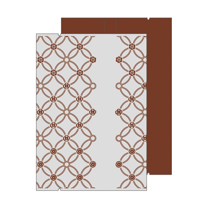 ヤマニパッケージ 個包装袋 七宝つなぎ 小 ちゃ色 19-701B 1000個/束(ご注文単位10束)【直送品】