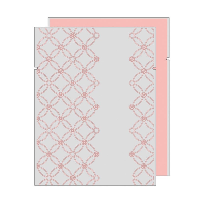 ヤマニパッケージ 個包装袋　七宝つなぎ 115　もも色 19-703P 1000個/束（ご注文単位10束）【直送品】