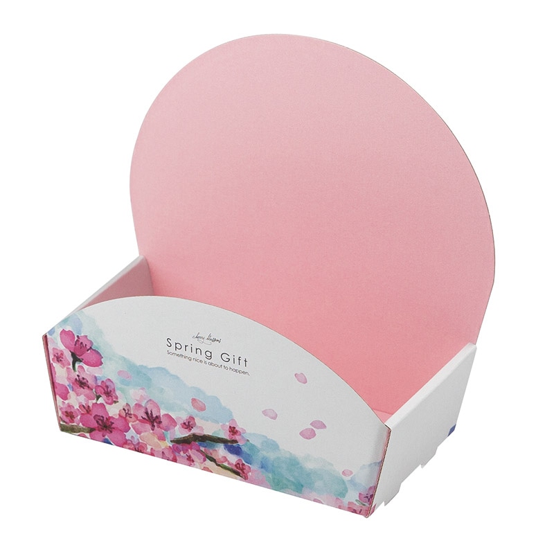 ヤマニパッケージ 和菓子箱 ぷちばすけっと 春1 19-1300 100個/束(ご注文単位1束)【直送品】