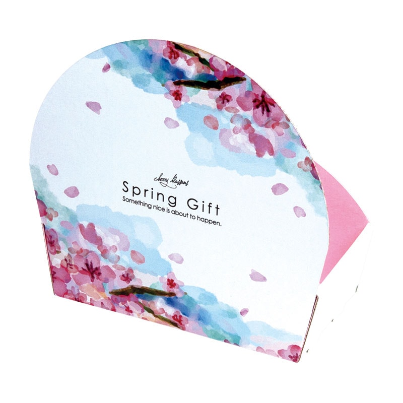 ヤマニパッケージ 和菓子箱 ぷちばすけっと 春1 19-1300 100個/束(ご注文単位1束)【直送品】