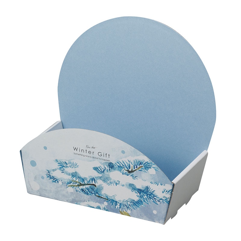 ヤマニパッケージ 和菓子箱 ぷちばすけっと 冬1 ラッピング袋付 19-1315A 100個/束(ご注文単位1束)【直送品】