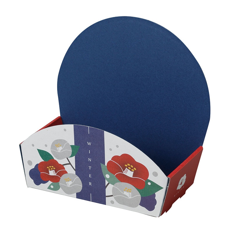 ヤマニパッケージ 和菓子箱 ぷちばすけっと 冬2 19-1316 100個/束(ご注文単位1束)【直送品】