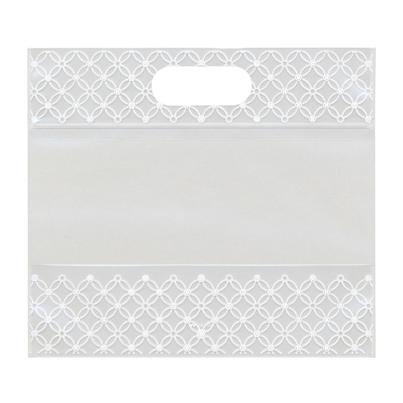 ヤマニパッケージ チャック付小判抜袋 七宝 M 19-1320 50枚/束(ご注文単位4束)【直送品】