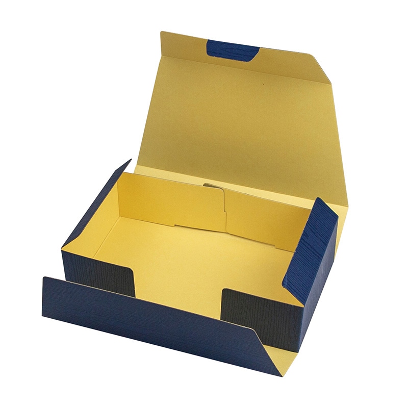 ヤマニパッケージ 和菓子箱　和包 紺　62幅2列 19-1386 50個/束（ご注文単位4束）【直送品】