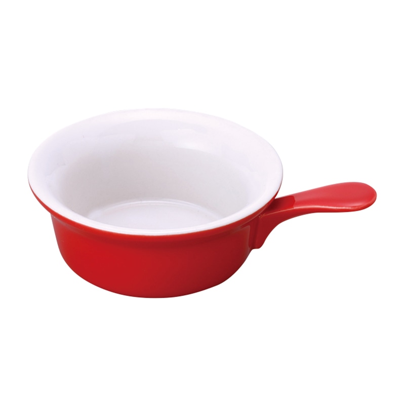 陶器 フライパン 赤 TY-0106 1個(ご注文単位120個)【直送品】