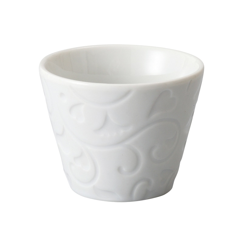 陶器 唐草レリーフカップ TY-013 1個(ご注文単位120個)【直送品】