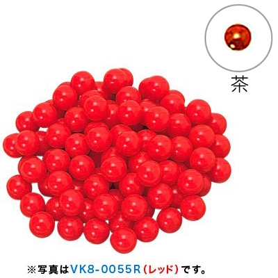 カラーボール抽選球 茶 21261 1パック(ご注文単位1パック)【直送品】