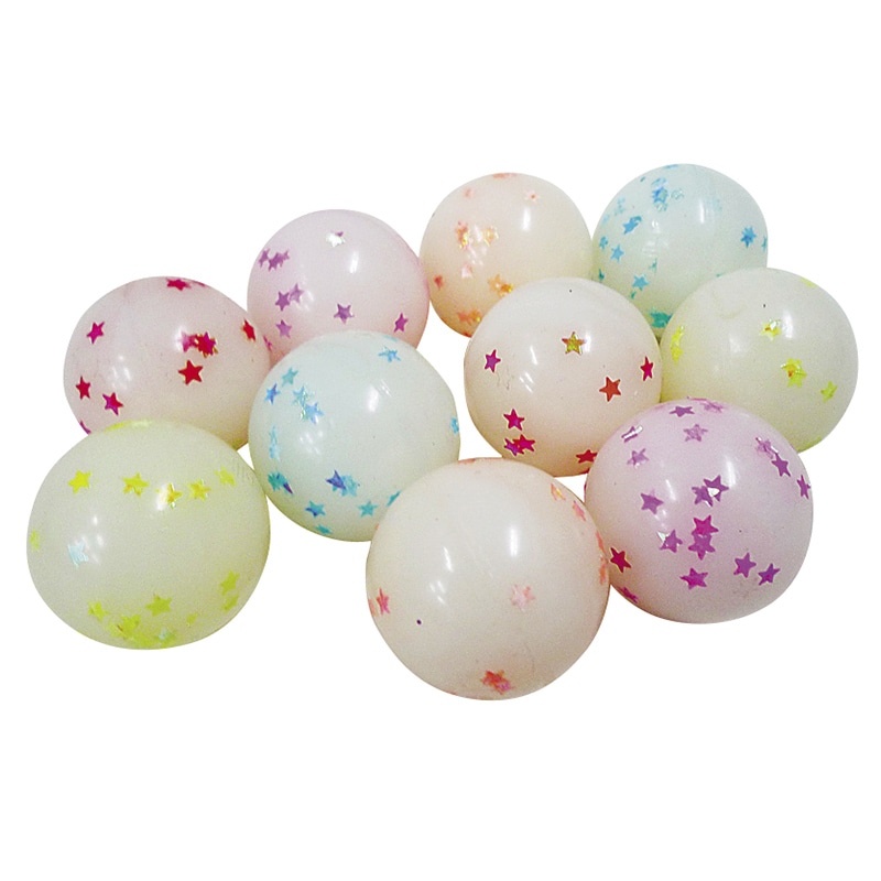 スーパーボール　光るキラキラ星 27mm　100入 93587 1パック（ご注文単位1パック）【直送品】