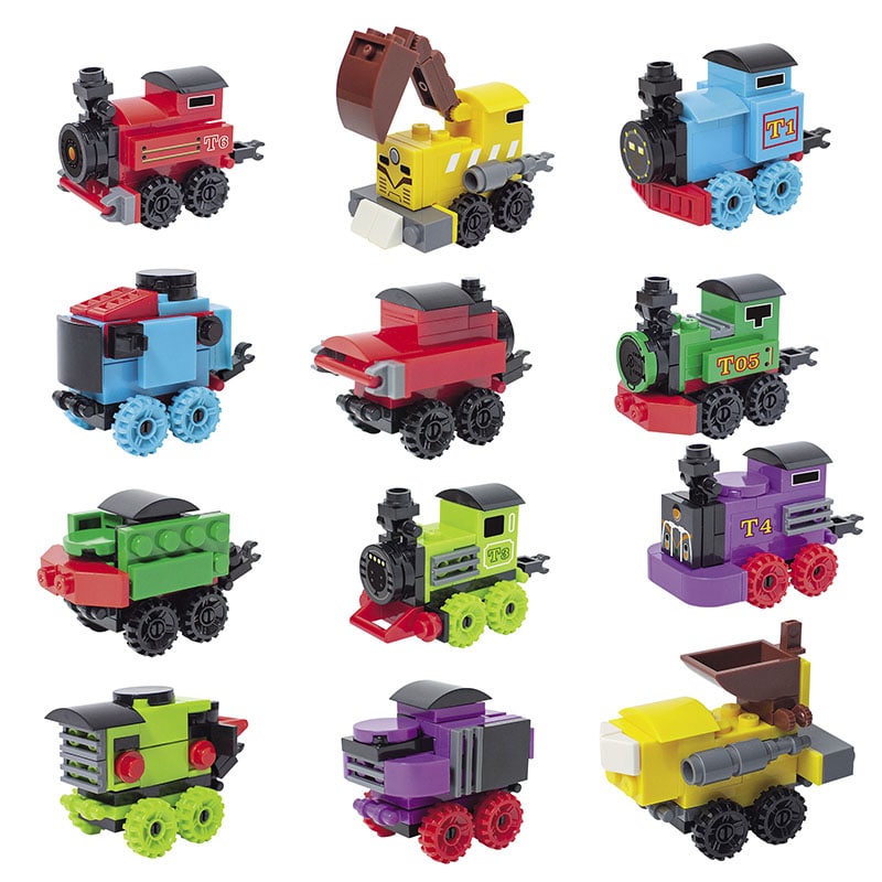 くみたてブロック 機関車編　12入 46445 1パック（ご注文単位1パック）【直送品】