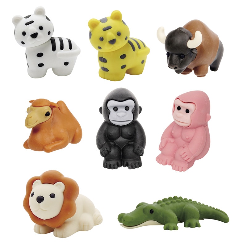 おもしろ消しゴム サファリ 60入 86072 1パック(ご注文単位1パック)【直送品】