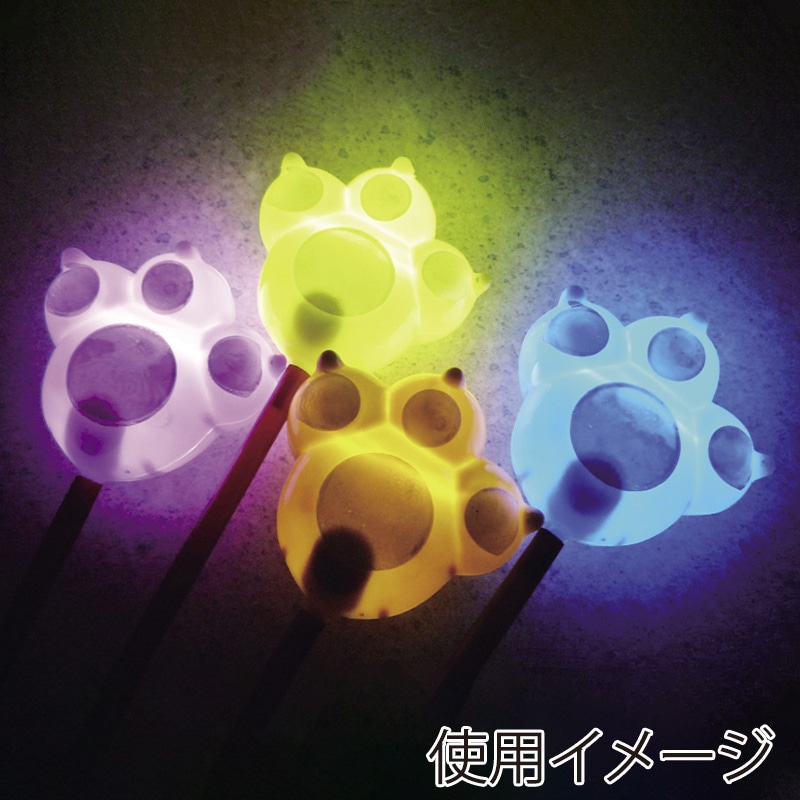 光る棒付き　猫の手 12入 46689 1パック（ご注文単位1パック）【直送品】