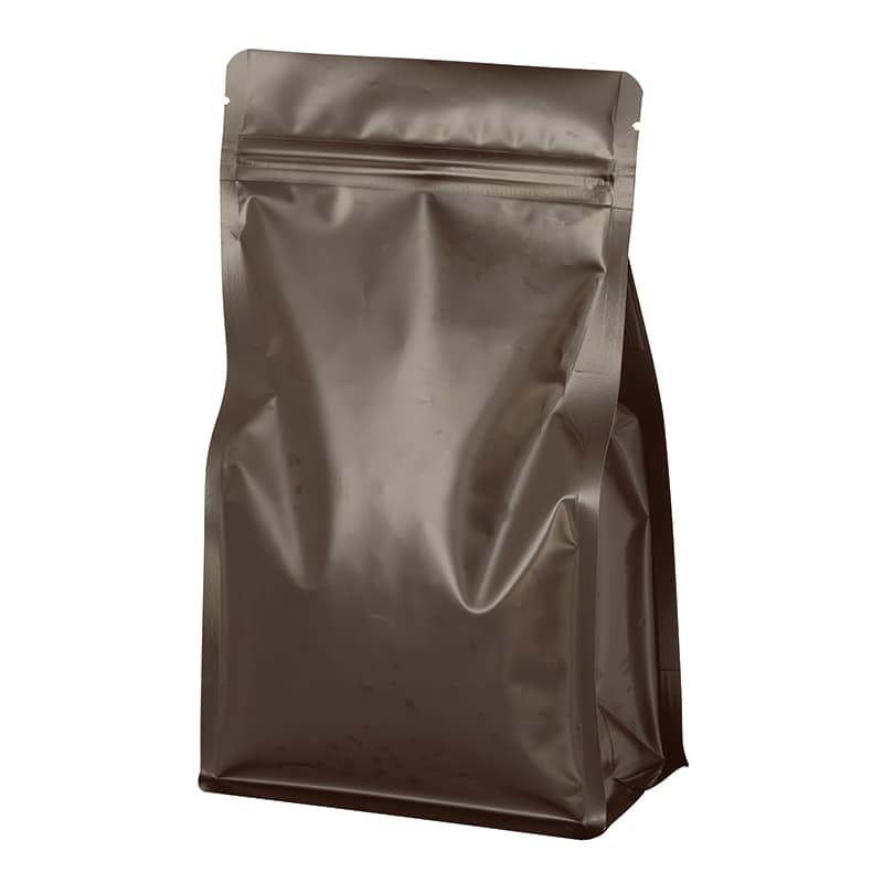 ヤマニパッケージ コーヒー袋 フラットボトム TKバルブ無 300g グレー COT-931GN 100枚/袋（ご注文単位5袋）【直送品】