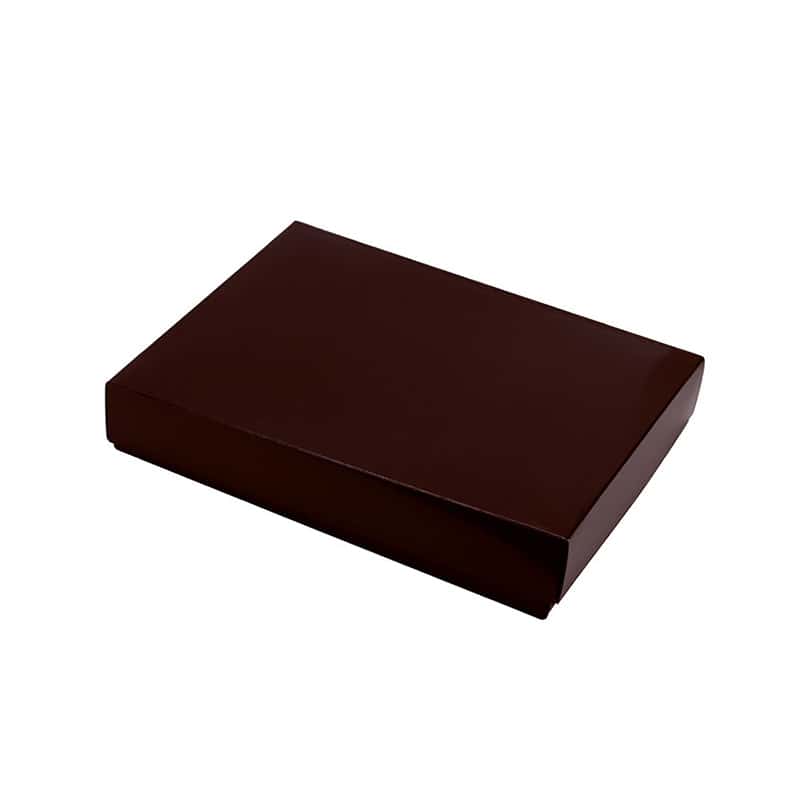パッケージ中澤 焼菓子ギフト箱 ローギフト ブラウン 4号 B11830 100枚/箱(ご注文単位1箱)【直送品】