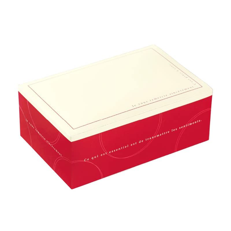 パッケージ中澤 焼菓子ギフト箱 EG80 ロッソ 8号 B12940 100枚/箱(ご注文単位1箱)【直送品】