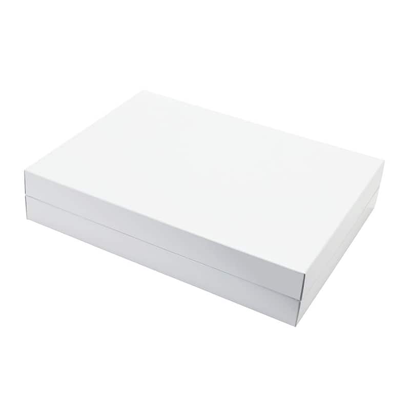 パッケージ中澤 焼菓子ギフト箱 DG66 ホワイト #2432 B13840 50枚/箱(ご注文単位1箱)【直送品】