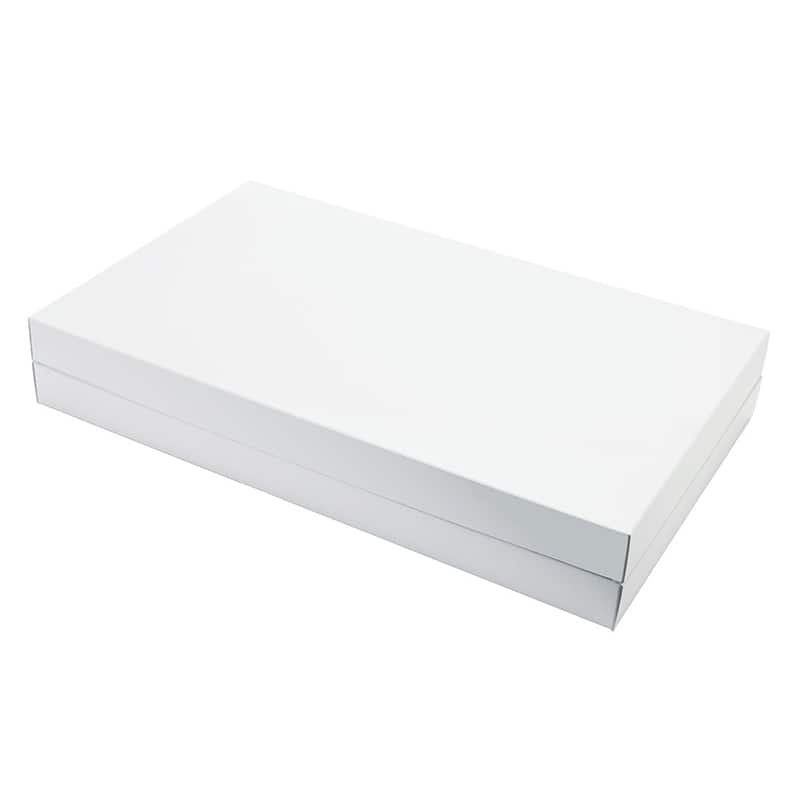 パッケージ中澤 焼菓子ギフト箱 DG66 ホワイト #2440 B13850 25枚/箱(ご注文単位1箱)【直送品】
