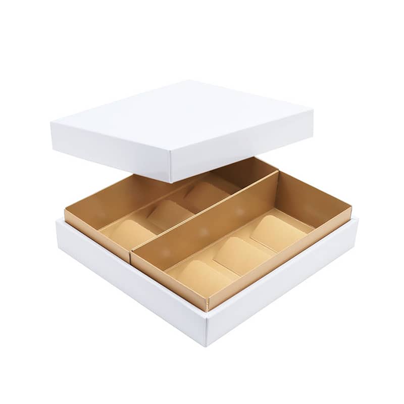 パッケージ中澤 焼菓子ギフト箱 フリーBOX パール 6号 B30160 100枚/箱（ご注文単位1箱）【直送品】