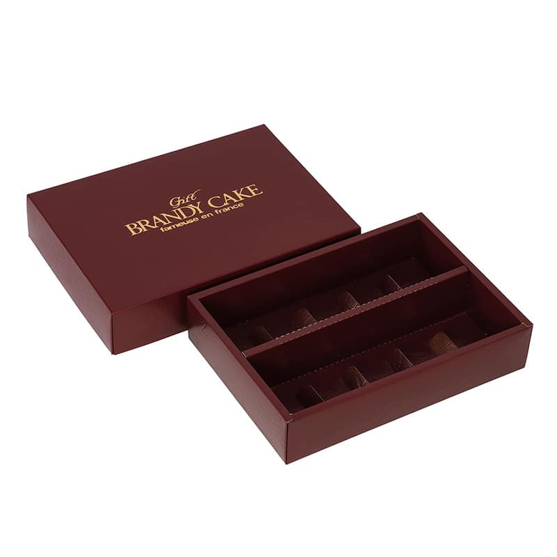 パッケージ中澤 焼菓子ギフト箱 茶ブランデー 2本用 B30820 100枚/箱（ご注文単位1箱）【直送品】