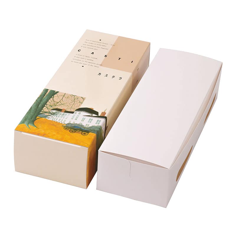 パッケージ中澤 カステラ箱 風景 1斤用 B35710 200枚/箱（ご注文単位1箱）【直送品】