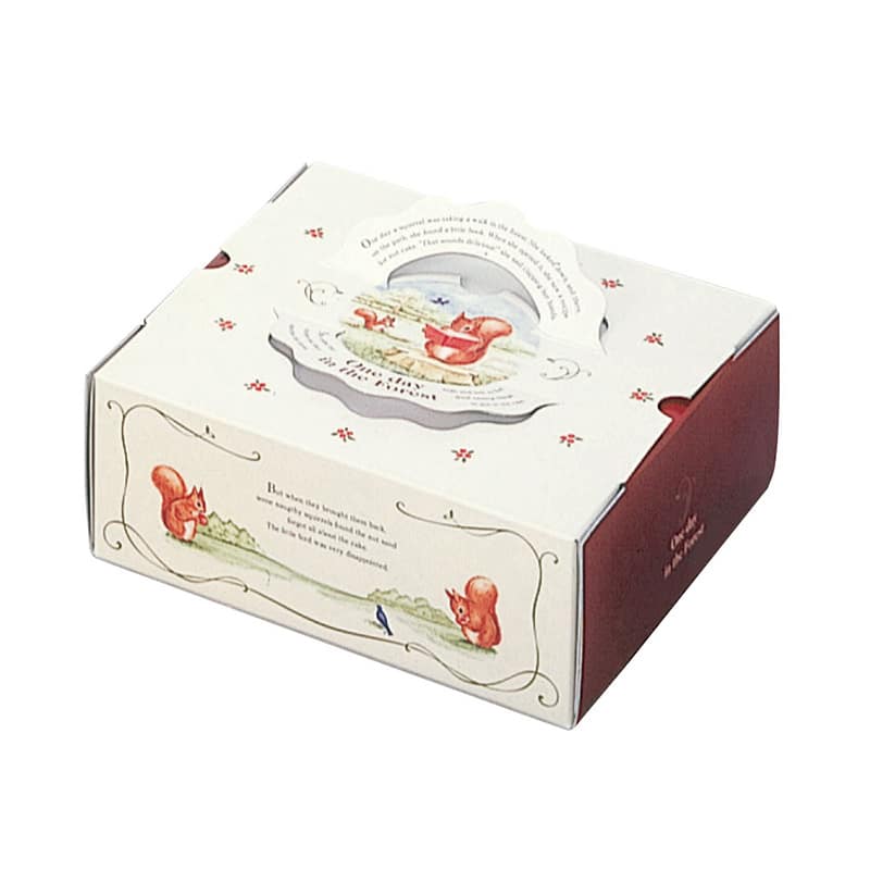 パッケージ中澤 洋菓子箱 ガトー H80 フォレスト 5寸用 D14430 100枚/袋（ご注文単位1袋）【直送品】
