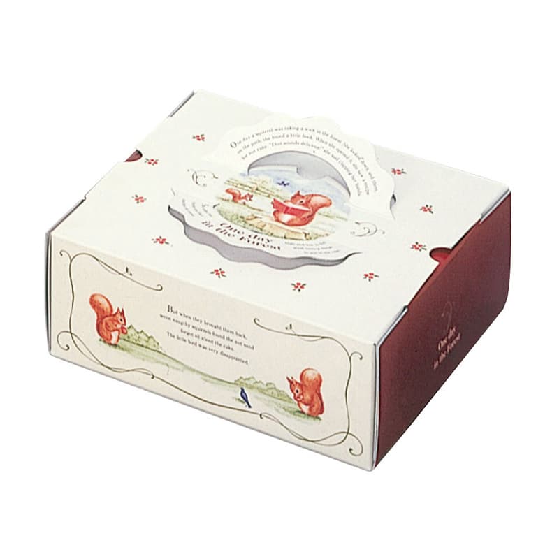 パッケージ中澤 洋菓子箱 ガトー H80 フォレスト 6寸用 D14440 100枚/袋（ご注文単位1袋）【直送品】