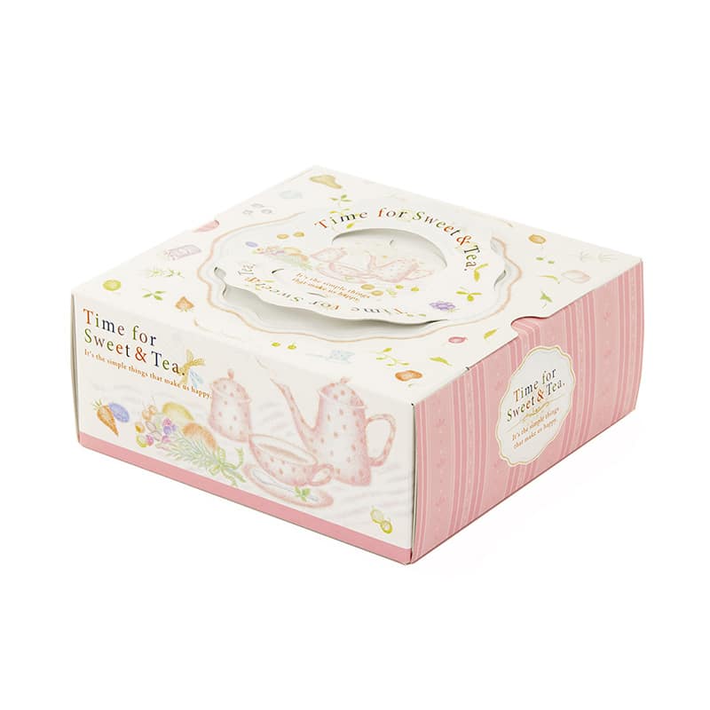 パッケージ中澤 洋菓子箱 ガトー H80 ブレーク 5寸用 D14530 100枚/袋（ご注文単位1袋）【直送品】