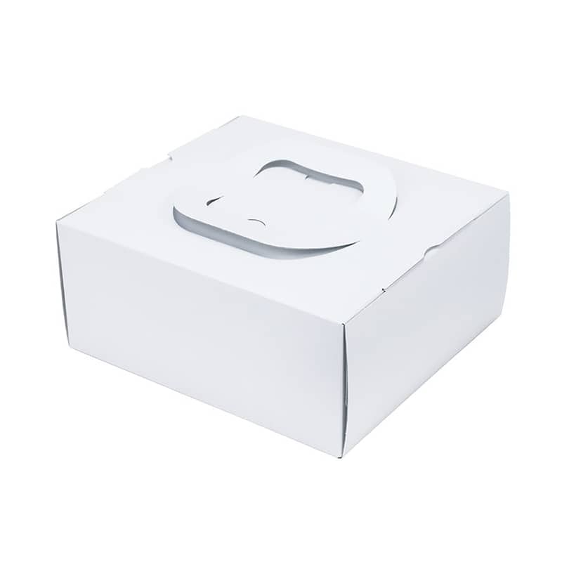 パッケージ中澤 洋菓子箱 プラスG H90 白無地 5寸用 D40130 100枚/袋（ご注文単位1袋）【直送品】